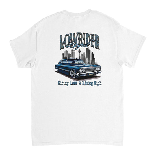 Lowrider Legend (blue) T-shirt - Mister Snarky's
