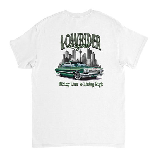 Lowrider Legend (green) T-shirt - Mister Snarky's