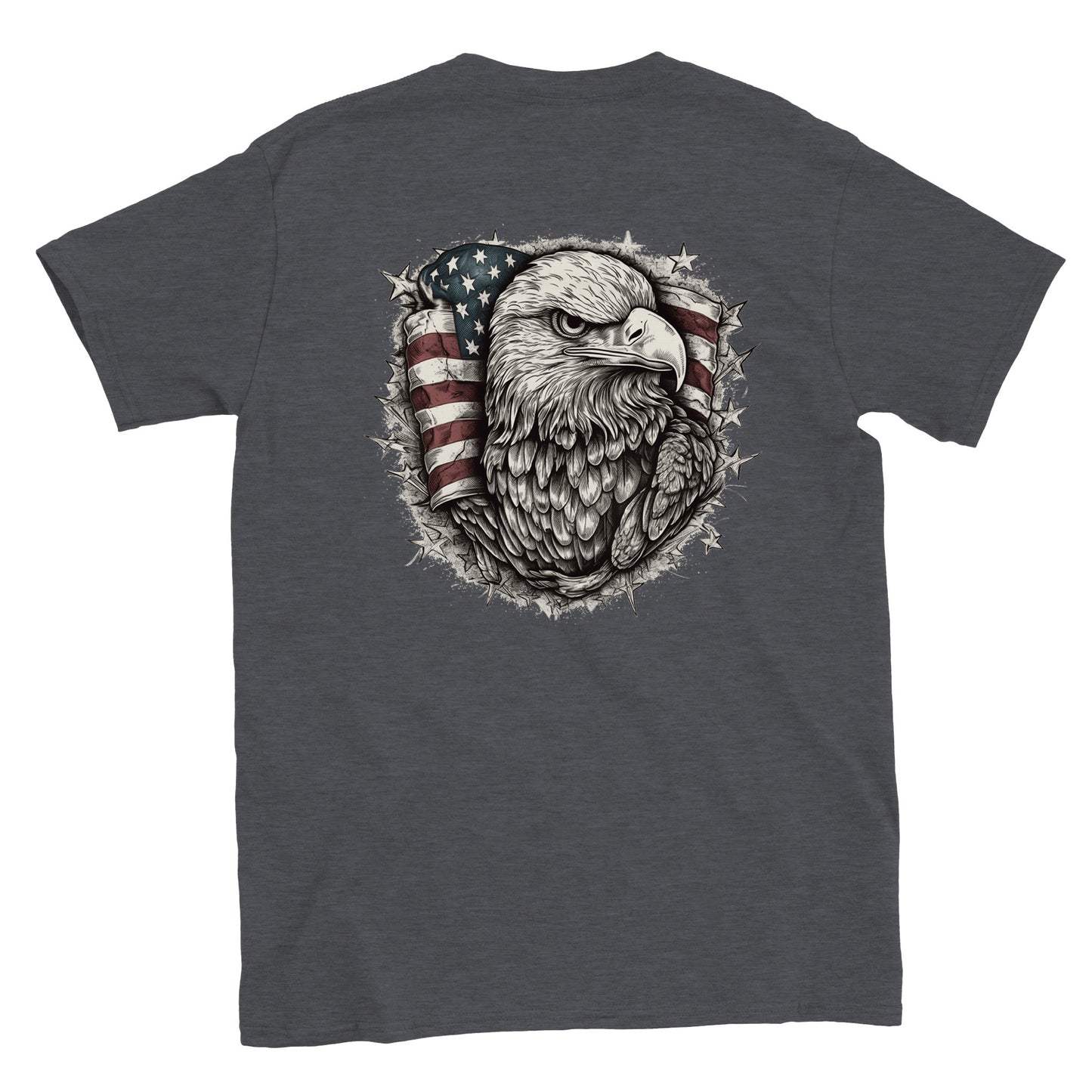 Patriotic Eagle - Crewneck T-Shirt - Mister Snarky's
