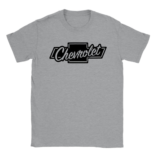 Chevy Emblem and Script - Classic Unisex Crewneck T-shirt - Mister Snarky's