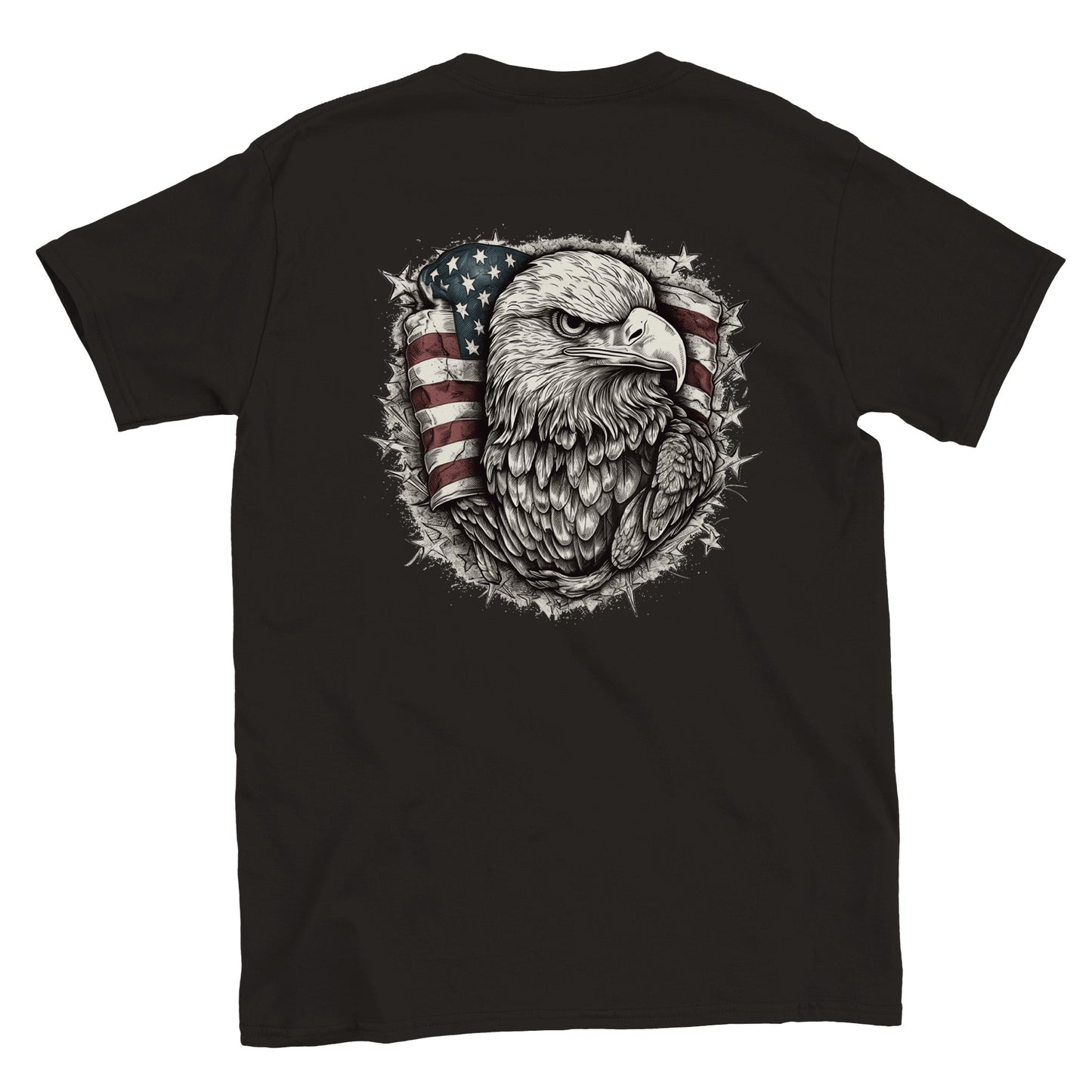 Patriotic Eagle - Crewneck T-Shirt - Mister Snarky's