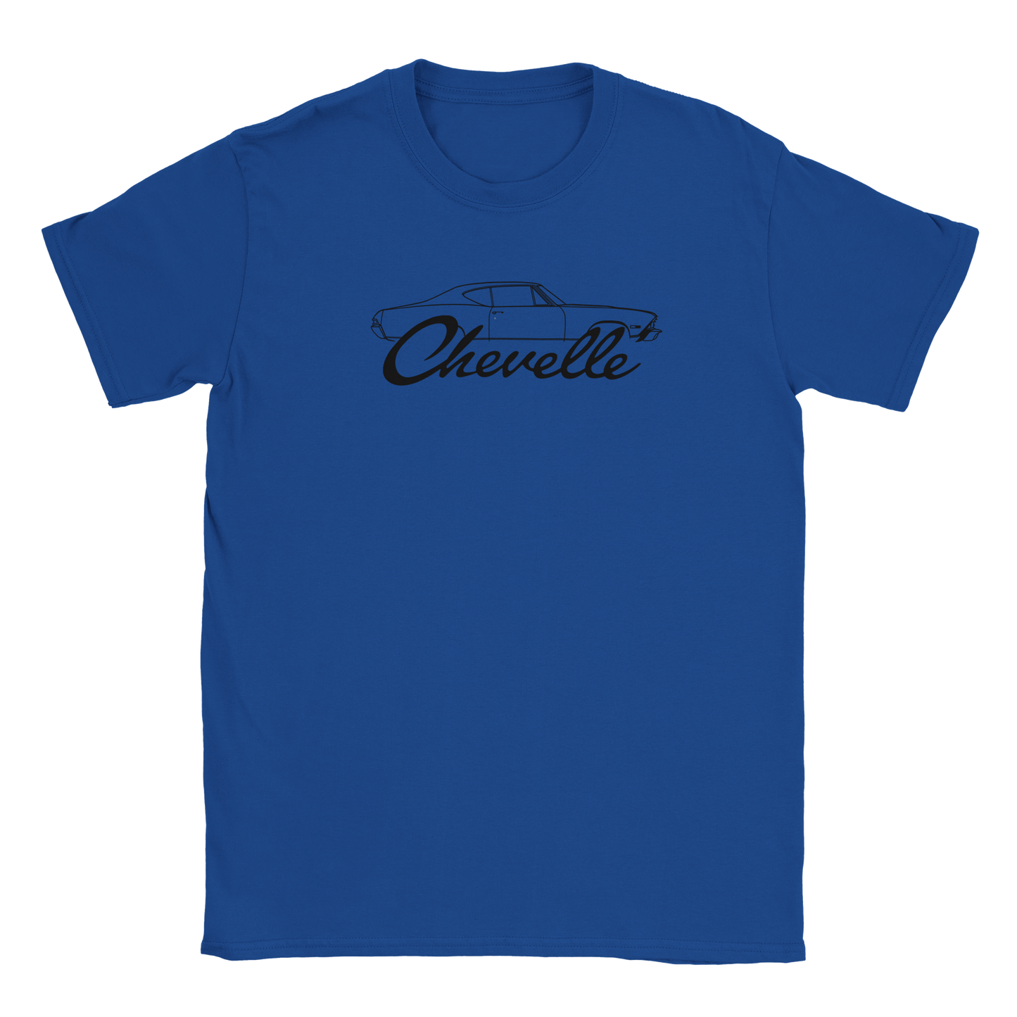 a blue t - shirt with the word chevelle on it