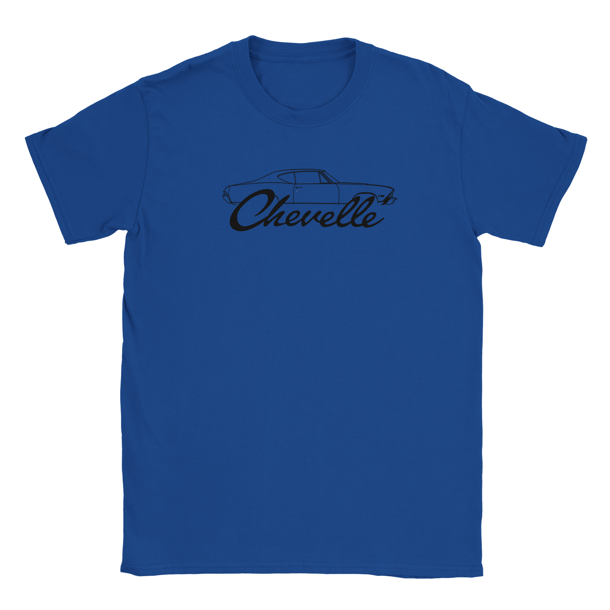a blue t - shirt with the word chevelle on it