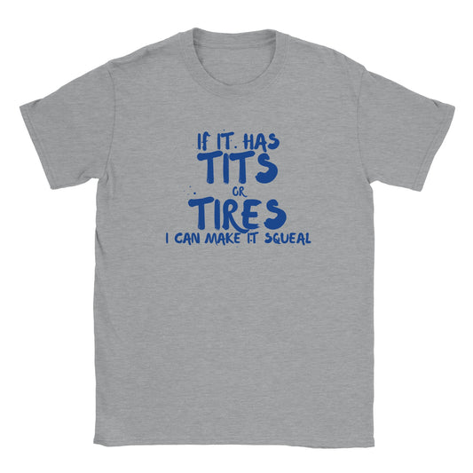 If It Has Tits or Tires I Can Make It Squeal T-shirt - Mister Snarky's
