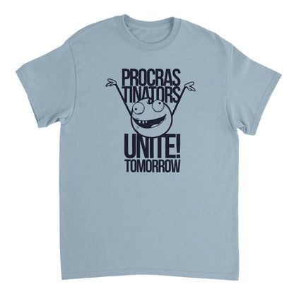 a light blue t - shirt with the words procras triverts united