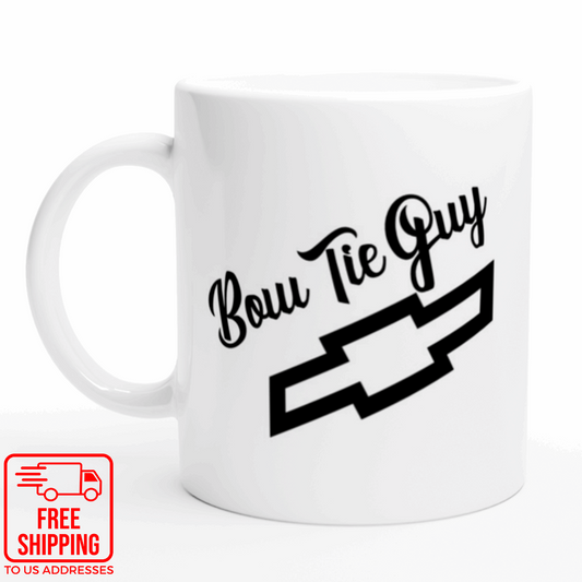 Bow Tie Guy - White 11oz Ceramic Mug - Mister Snarky's