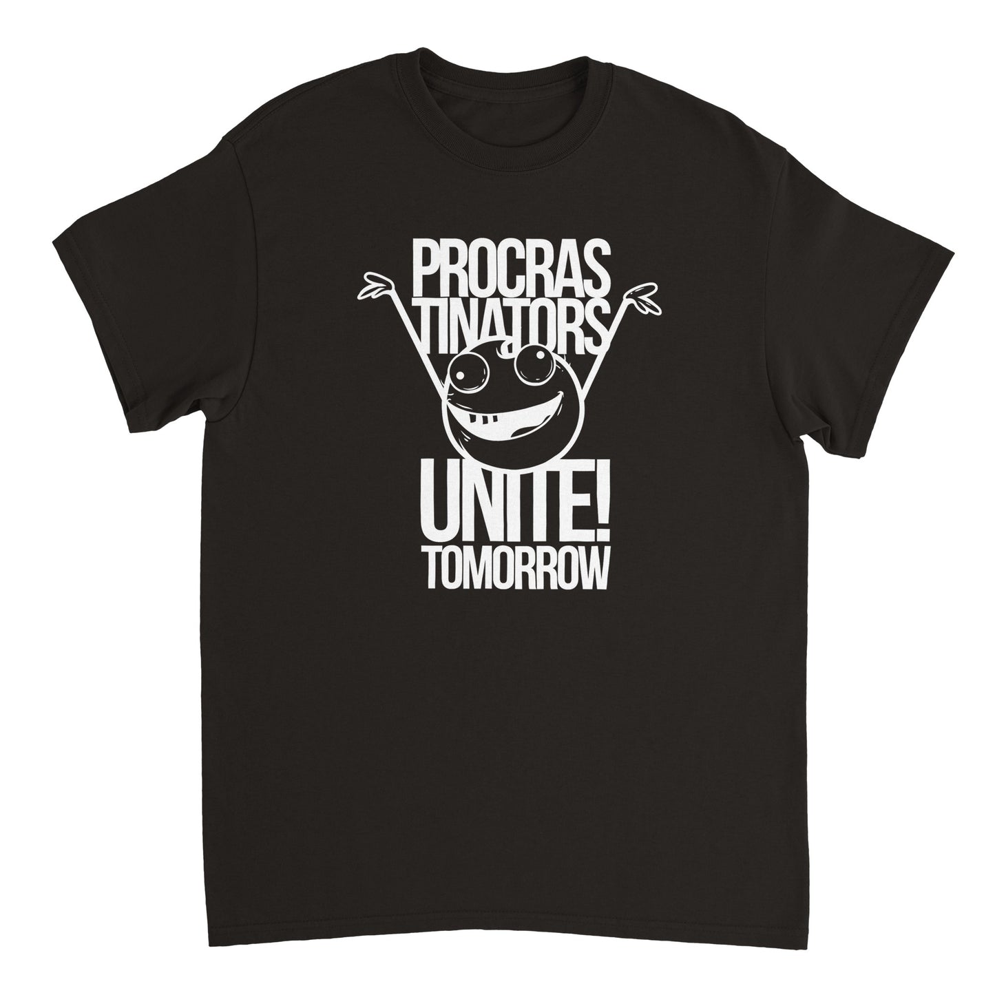 a black t - shirt with the words, progas triverts united tomorrow