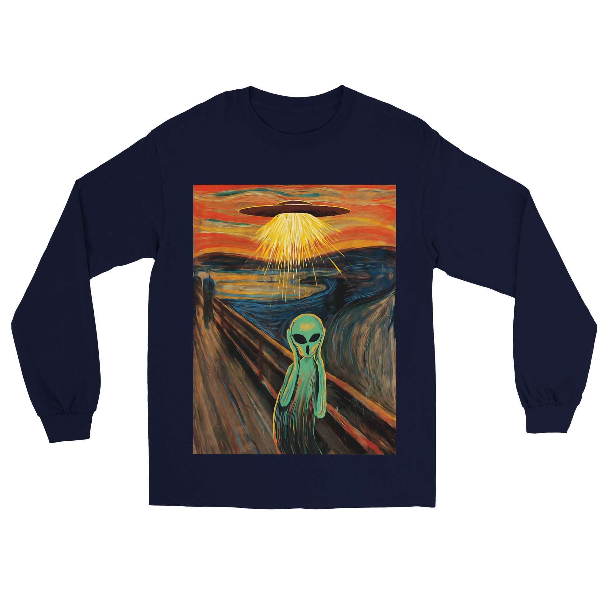 Alien Scream Long Sleeve T-shirt - Mister Snarky's