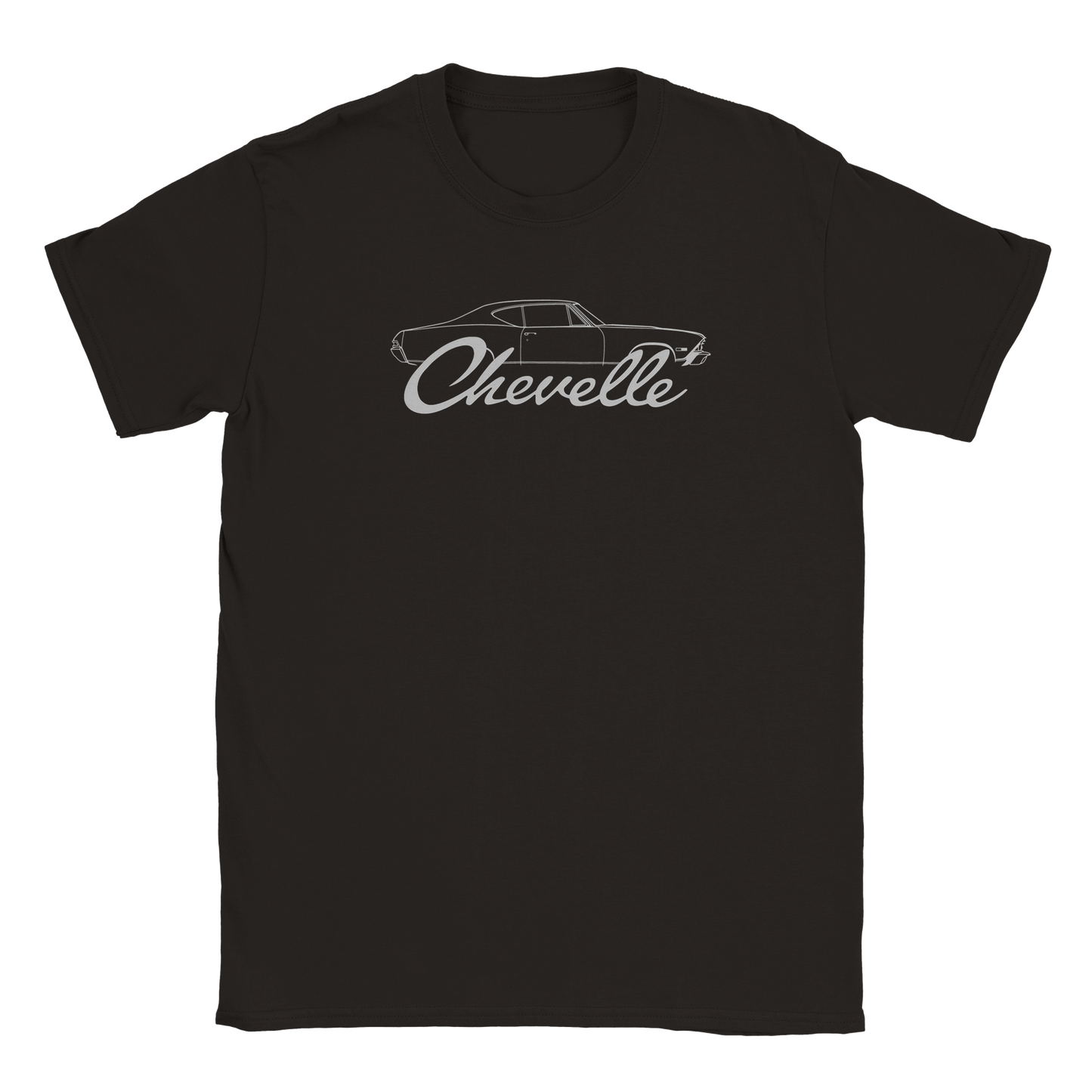 a black t - shirt with the chevrolet logo on it