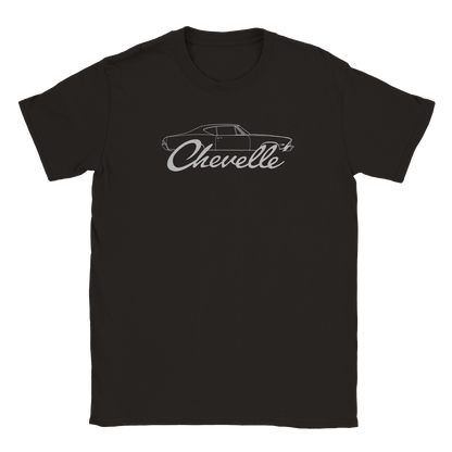 a black t - shirt with the chevrolet logo on it