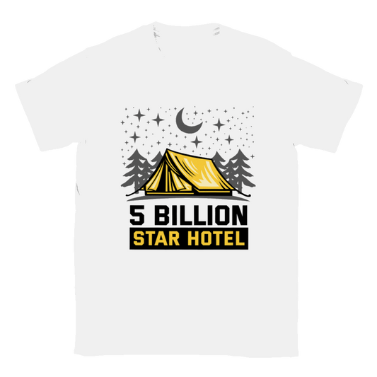 5 Billion Star Hotel Camping T-shirt - Mister Snarky's