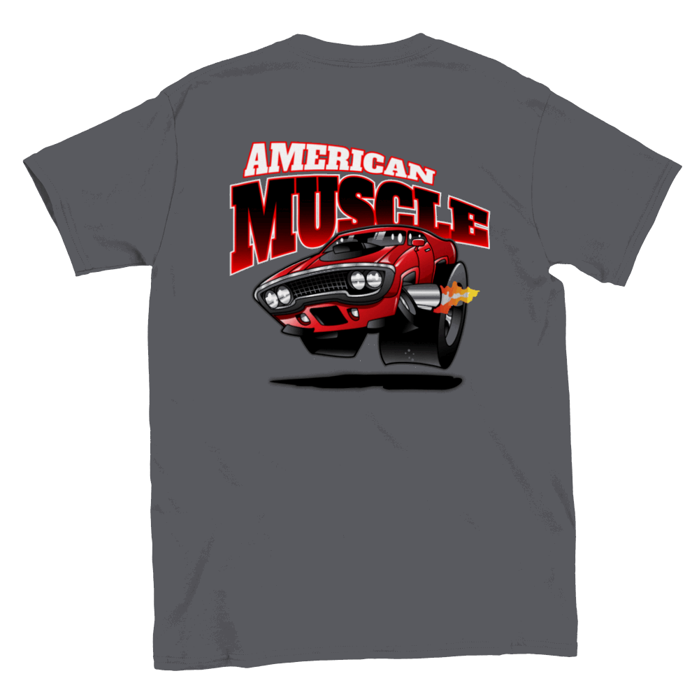 American Muscle - Classic Mopar - Back Print - Crewneck T-shirt - Mister Snarky's