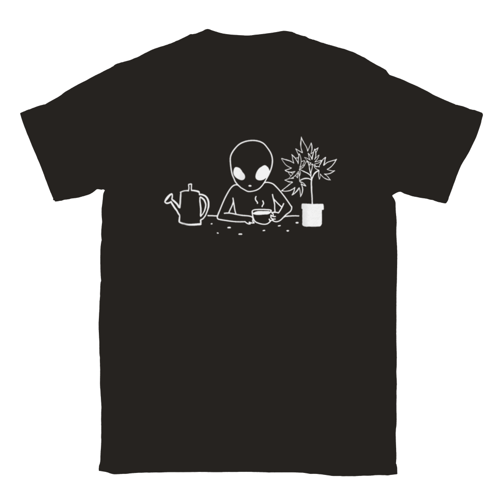 Alien Cannabis Gardner T-shirt - Mister Snarky's