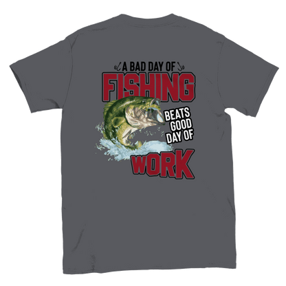 A Bad Day of Fishing Beats a Good Day of Work T-shirt - Mister Snarky's