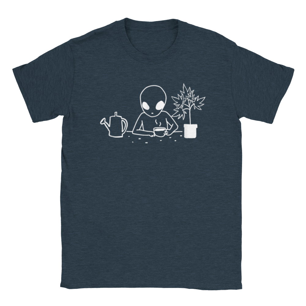 Alien Cannabis Gardner T-shirt - Mister Snarky's