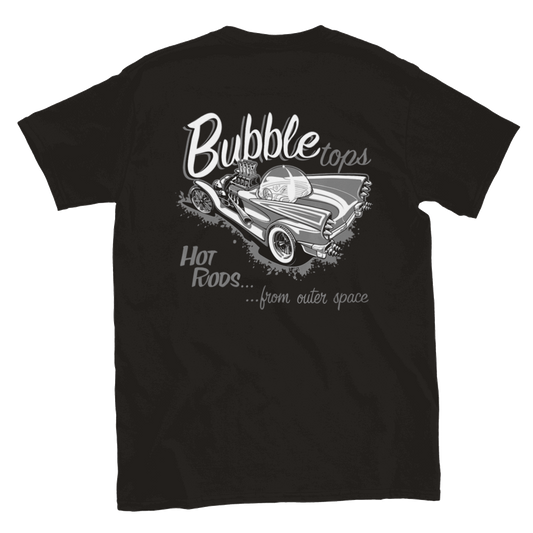 Bubble Tops Hot Rods from Outer Space T-shirt - Mister Snarky's