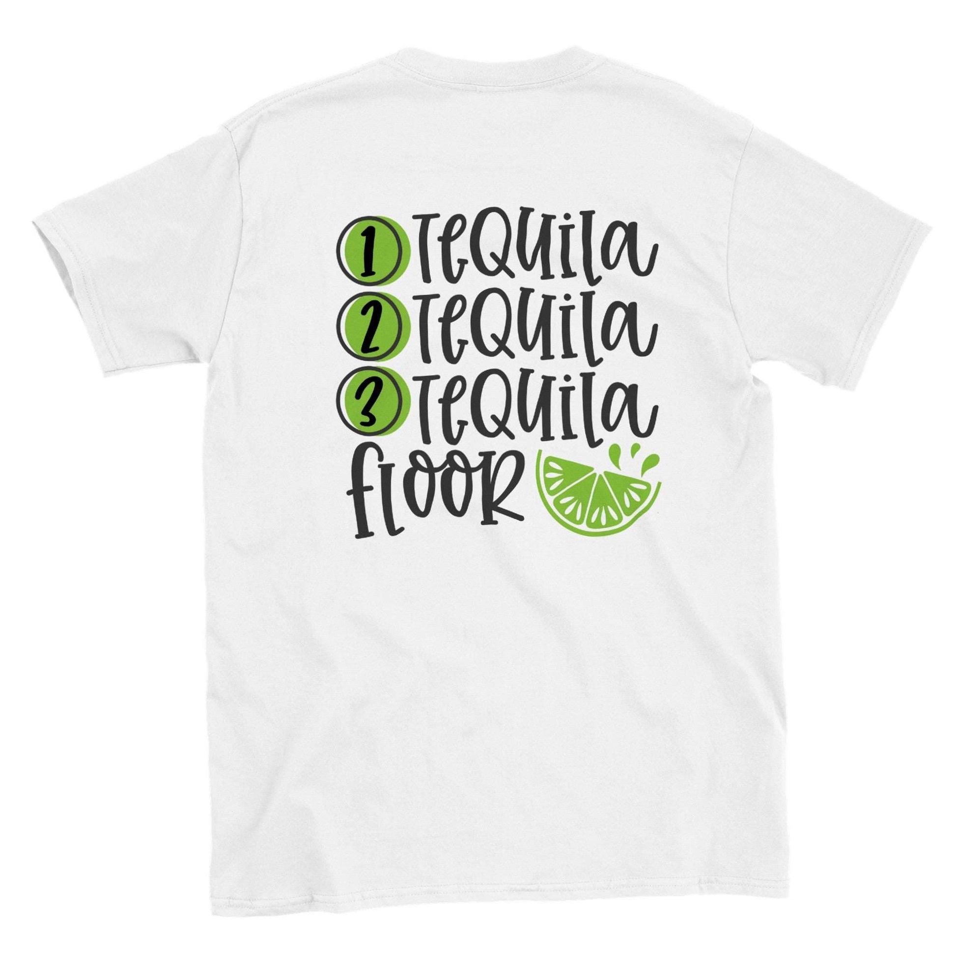 1 Tequila, 2 Tequila, 3 Tequila Floor T-shirt - Mister Snarky's