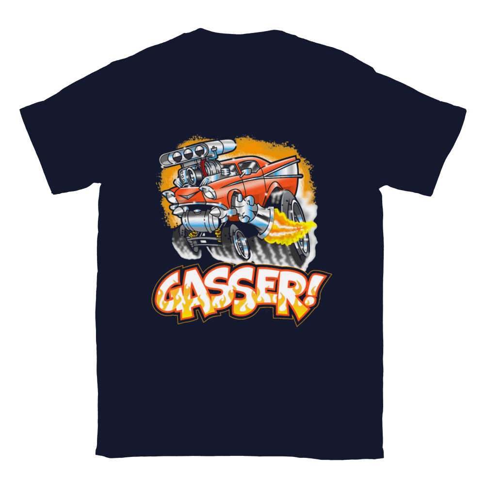 57 Chevy Gasser - Classic Crewneck T-shirt - Mister Snarky's