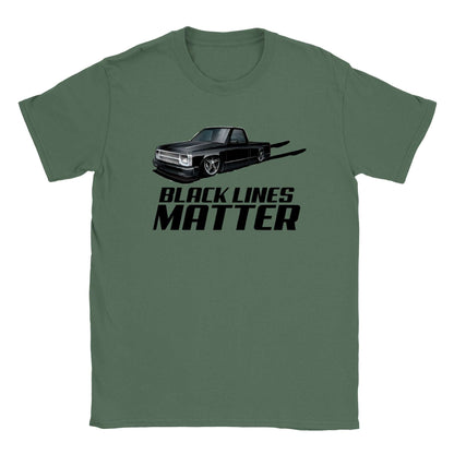 Black Lines Matter - Classic Unisex Crewneck T-shirt - Mister Snarky's
