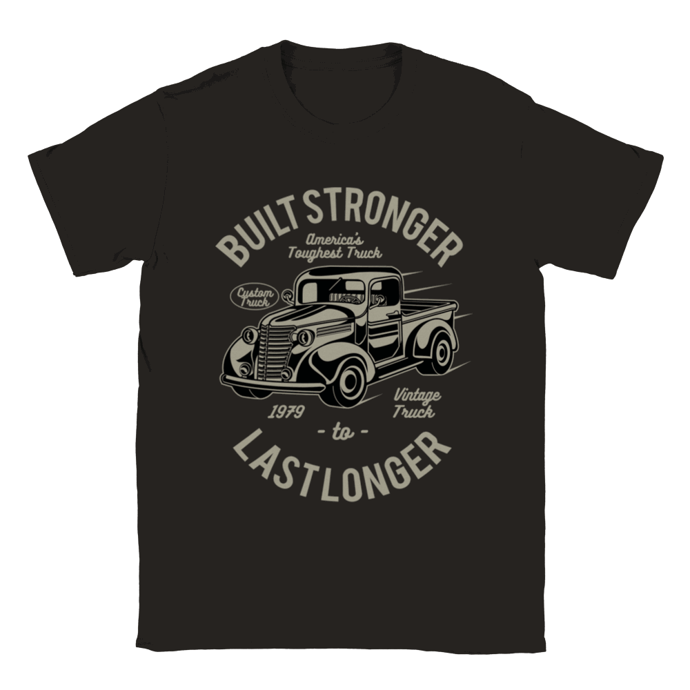 Built Stronger Last Longer - Vintage Pickup - Classic Unisex Crewneck T-shirt - Mister Snarky's