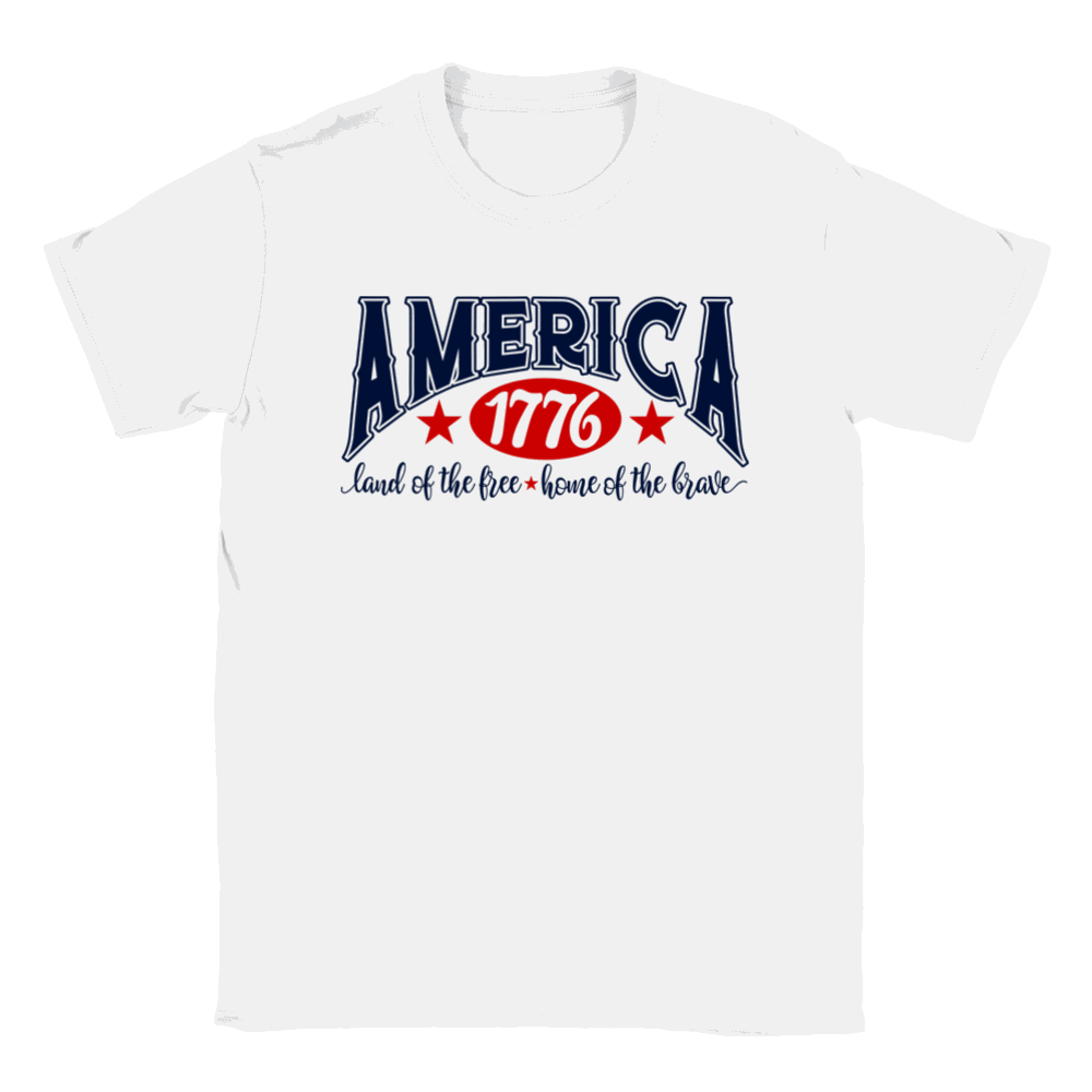America 1776 - Classic Unisex Crewneck T-shirt - Mister Snarky's