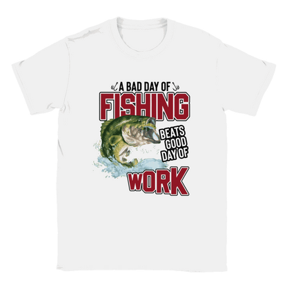 A Bad Day of Fishing Beats a Good Day of Work - Classic Unisex Crewneck T-shirt - Mister Snarky's