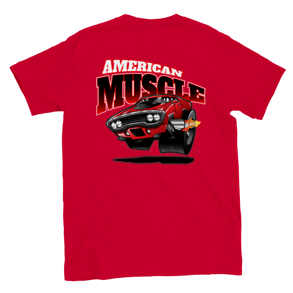 American Muscle - Classic Mopar - Back Print - Crewneck T-shirt - Mister Snarky's