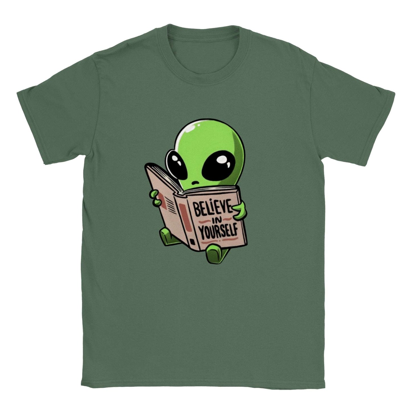 Believe in Yourself - Aliens - ET - UFO - Classic Unisex Crewneck T-shirt - Mister Snarky's