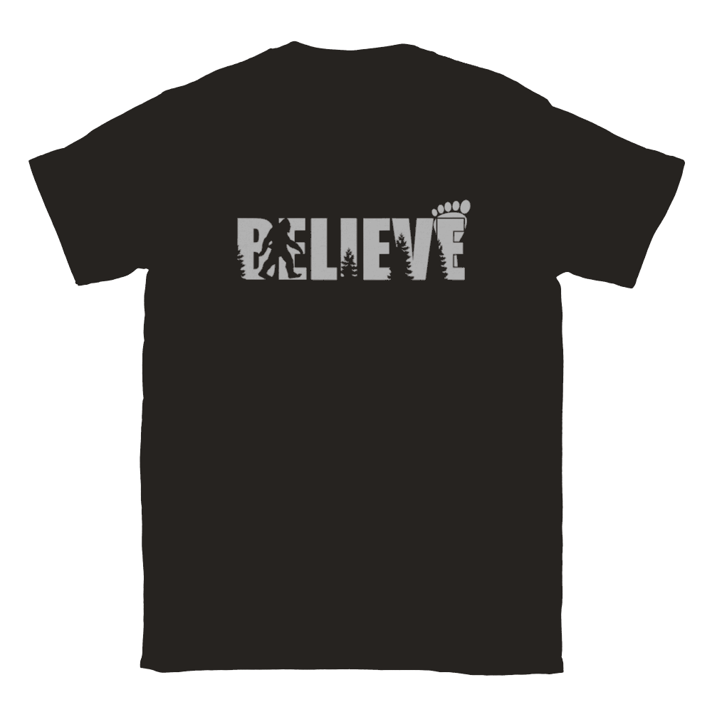 Bigfoot - Believe - Classic Unisex Crewneck T-shirt - Mister Snarky's