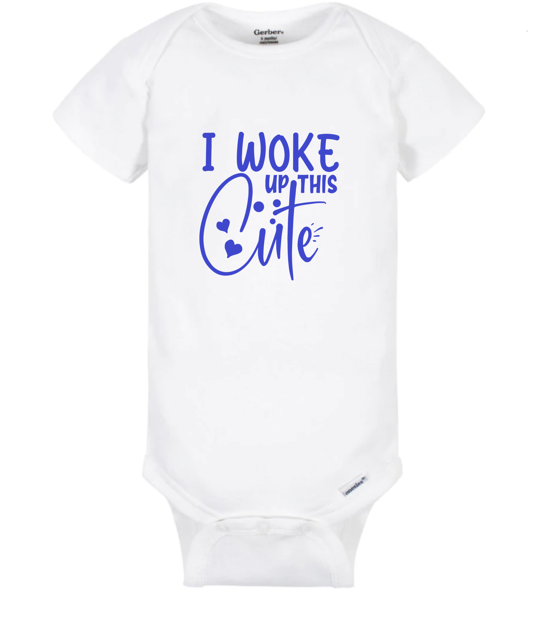 I Woke Up this Cute - Onesie Blue - Mister Snarky's