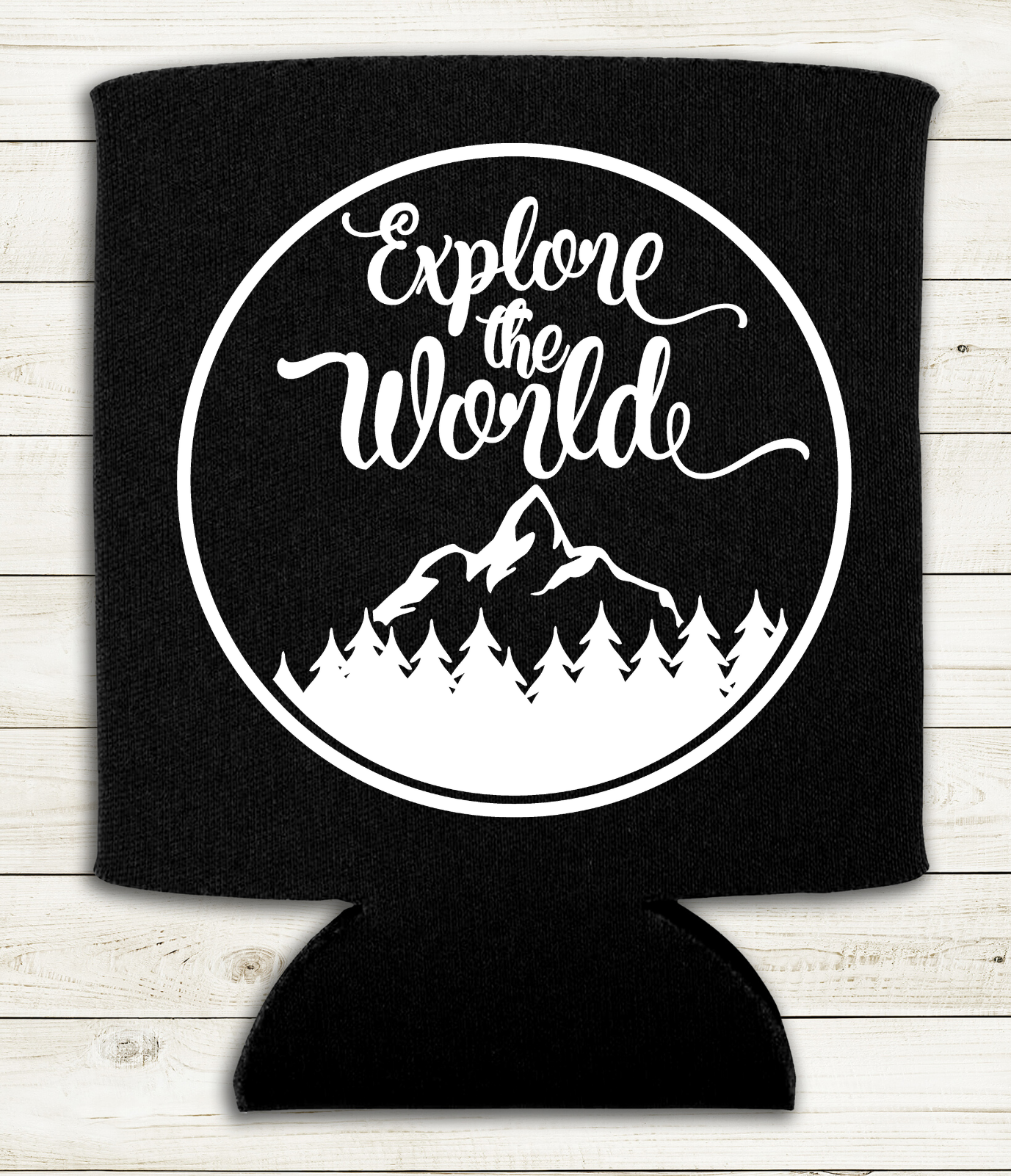 Explore the World - Can Cooler Koozie - Mister Snarky's