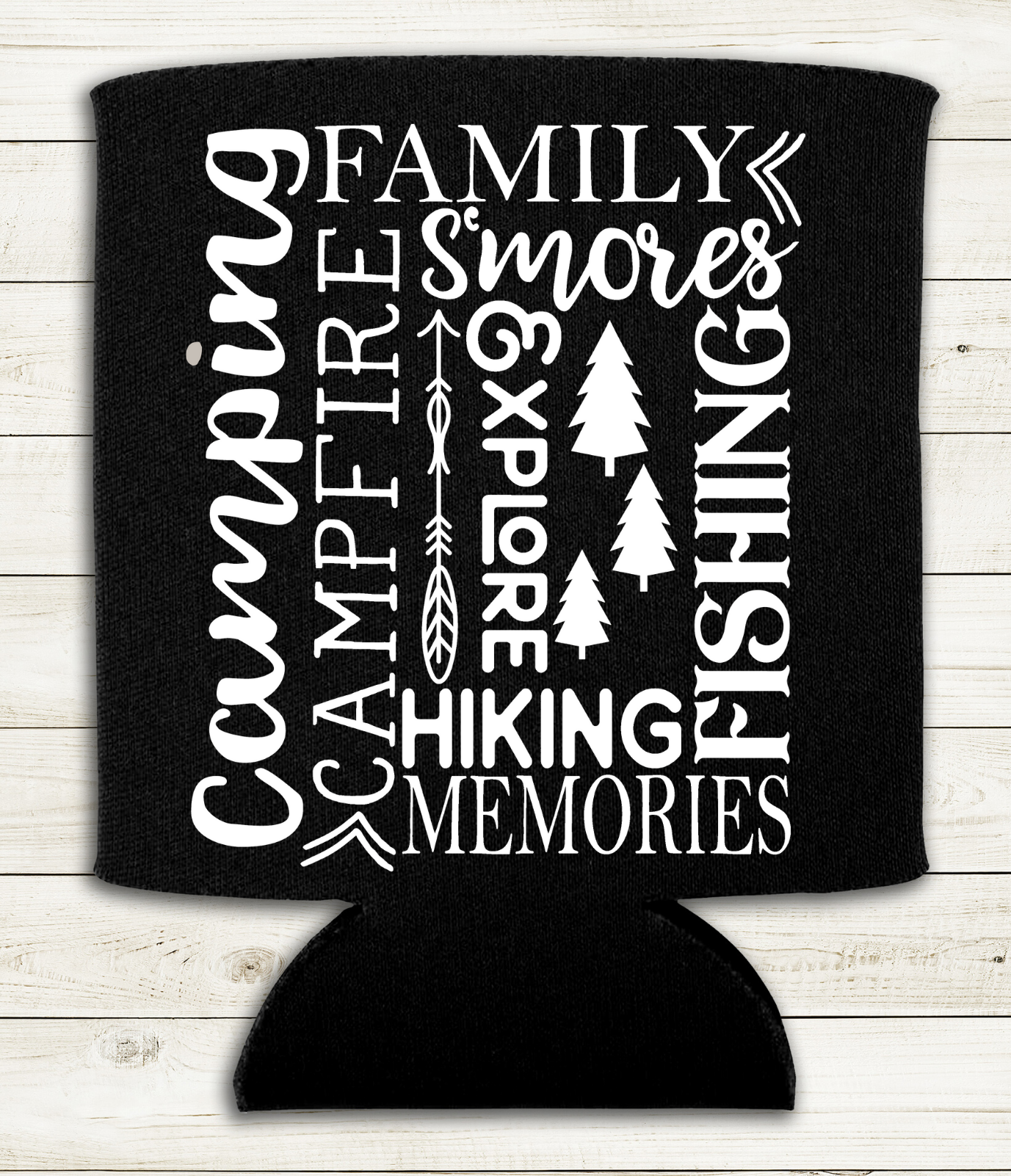 Camping - Can Cooler Koozie - Mister Snarky's