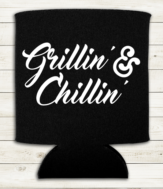 Grillin' & Chillin' - Can Cooler Koozie - Mister Snarky's