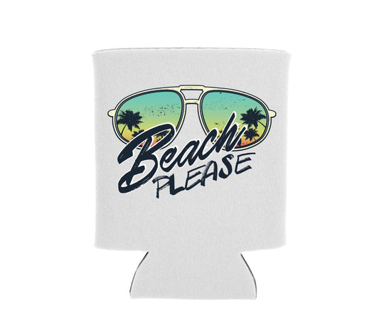 Beach Please - Can Cooler Koozie 2 - Pack - Mister Snarky's
