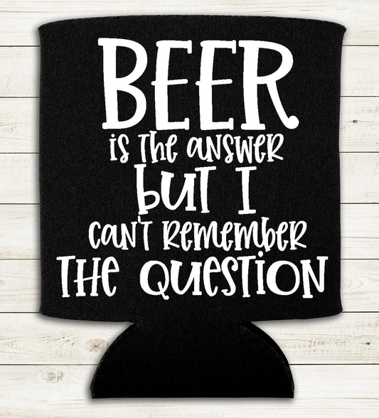 Beer is the Answer - Can Cooler Koozie 2 - Pack - Mister Snarky's