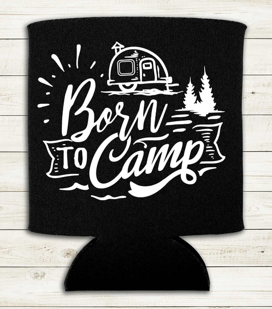 Born to Camp - Can Cooler Koozie 2 Pack - Mister Snarky's