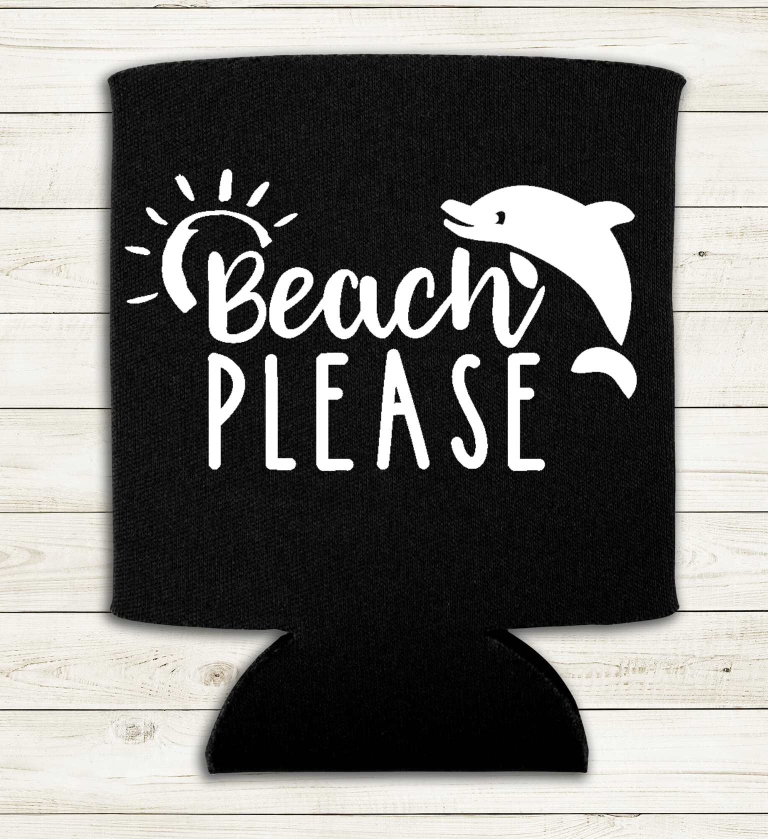 Beach Please - Can Cooler Koozie 2 - Pack - Mister Snarky's