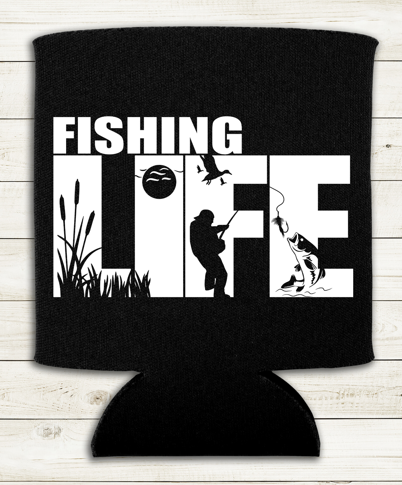 Fishing Life - Can Cooler - Koozie - Mister Snarky's