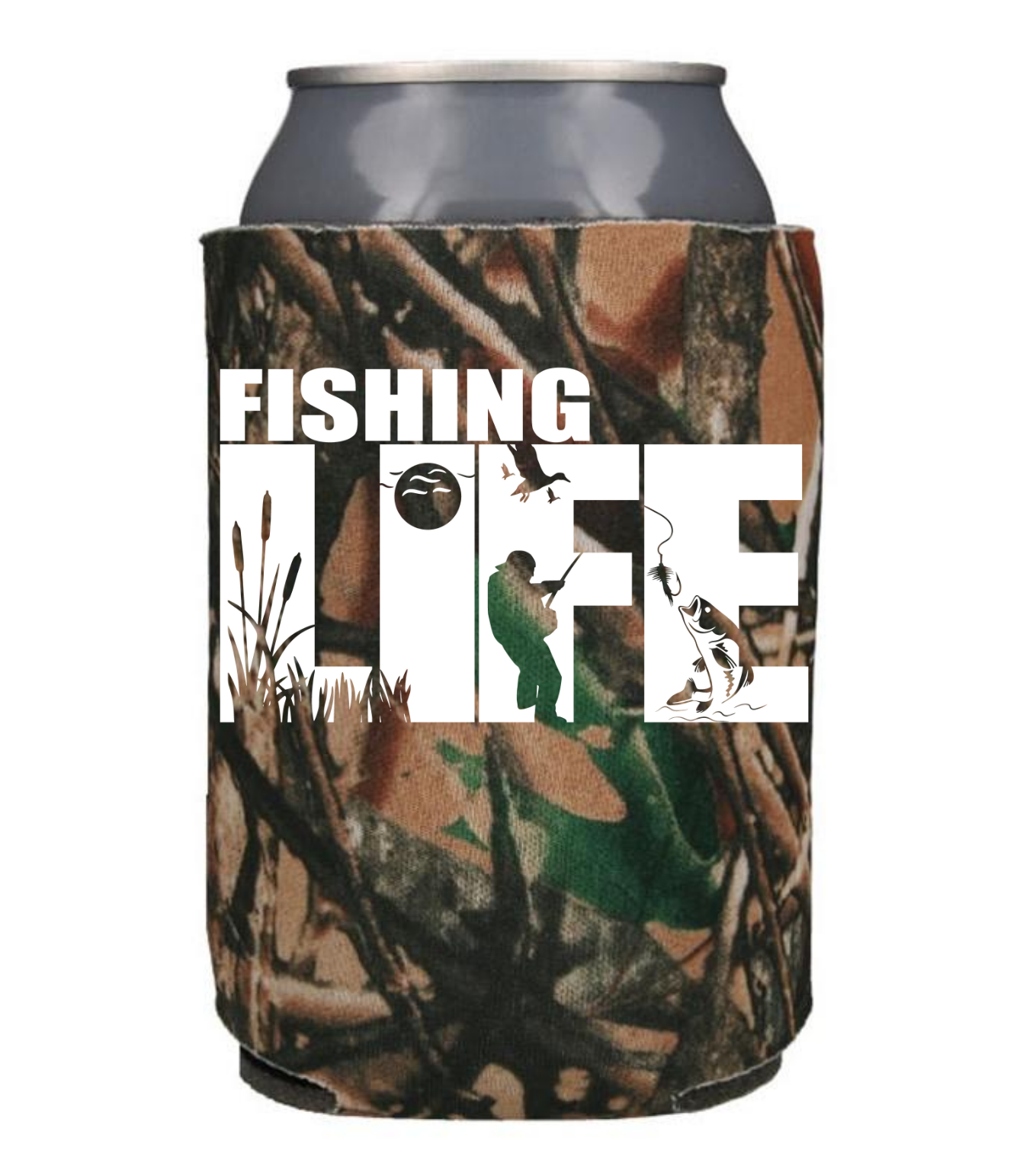 Fishing Life - Can Cooler Koozie - Mister Snarky's