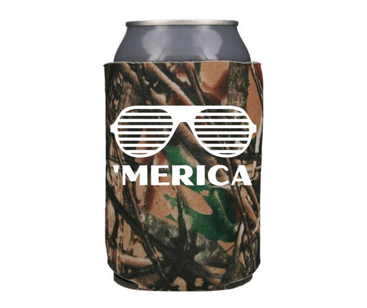 'Merica - Camo Can Cooler Koozie 2-pack - Mister Snarky's