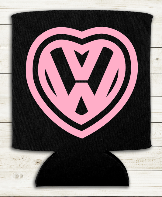 Heart - Can Cooler Koozie - Red, White, or Pink Designs - Mister Snarky's