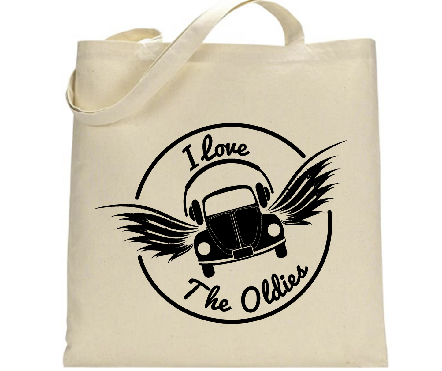 I Love the Oldies Tote Bag - Mister Snarky's