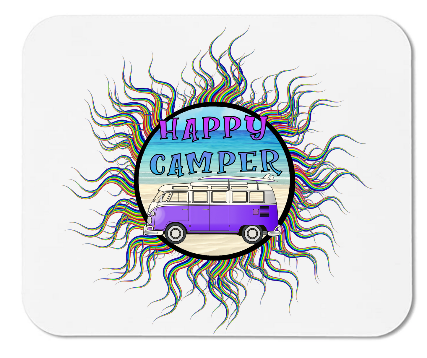 Happy Camper  - Mouse Pad - Mister Snarky's