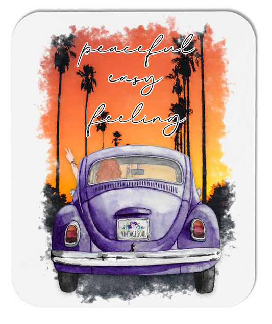 Peaceful Easy Feeling - Beetle - Mouse Pad - Mister Snarky's