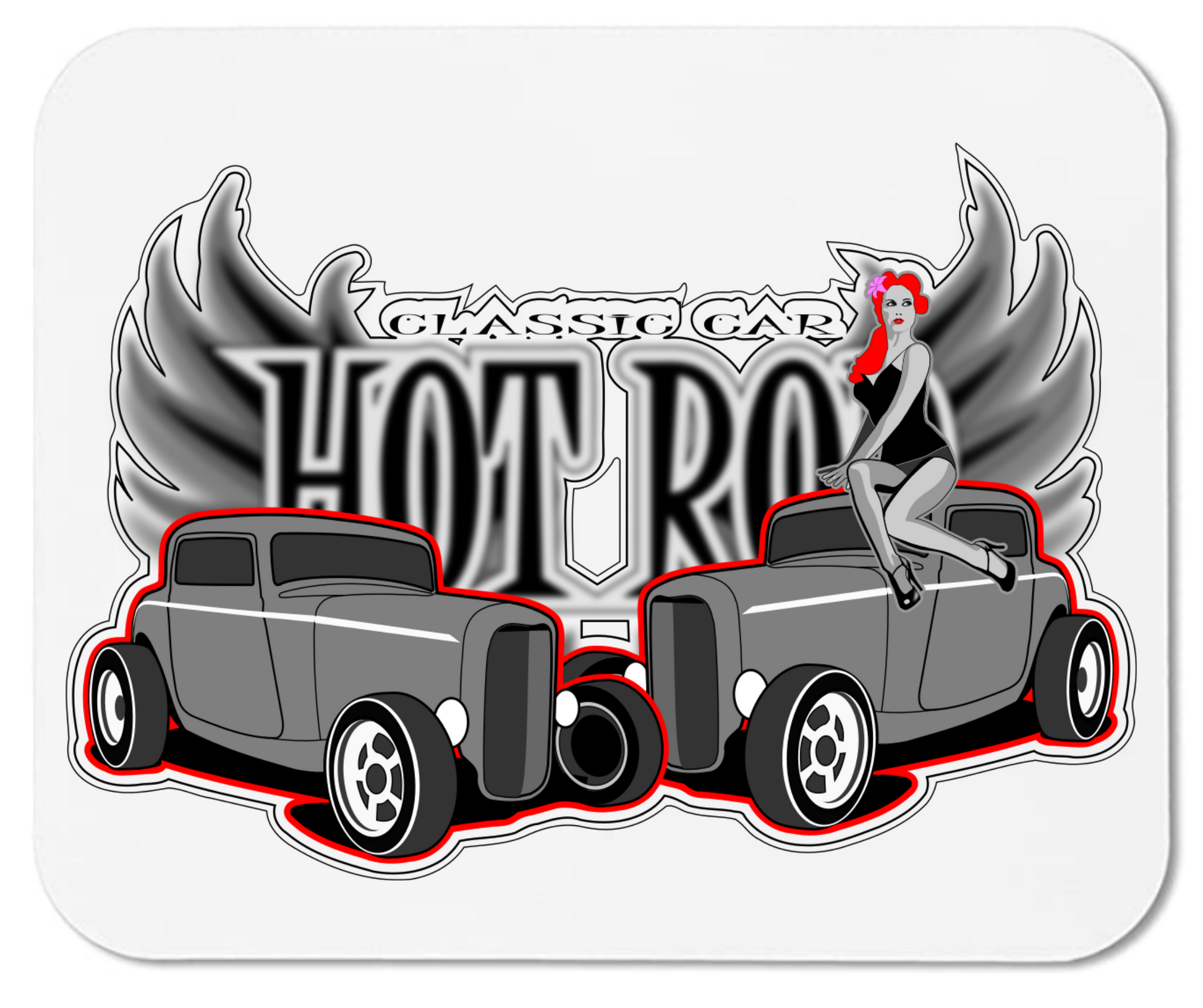 Double Hot Rod - Mouse Pad - Mister Snarky's