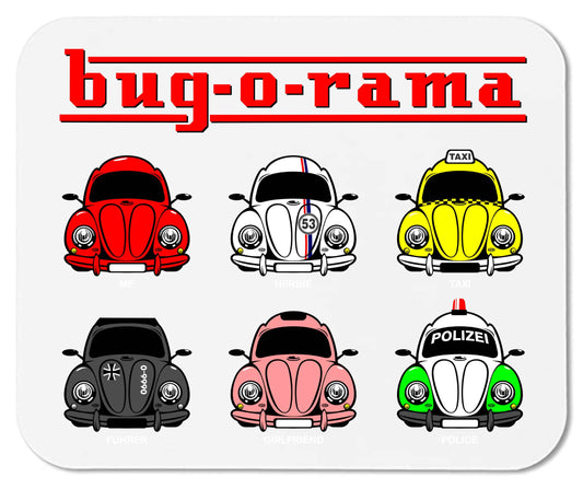 Bug - o - rama - Classic Beetle  - Mouse Pad - Mister Snarky's