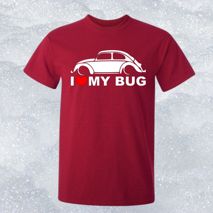 I Love My Bug - Classic Beetle T-Shirt - Mister Snarky's