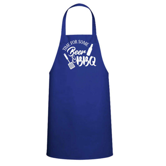 Beer & BBQ Apron - Great Gift - Commercial Grade - Mister Snarky's