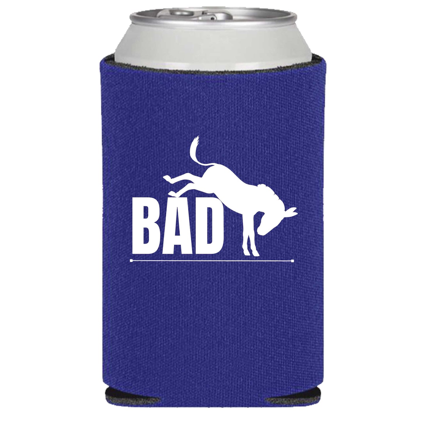 Bad A$$ - Can Cooler Koozie - Black, Red, Blue, or Camo