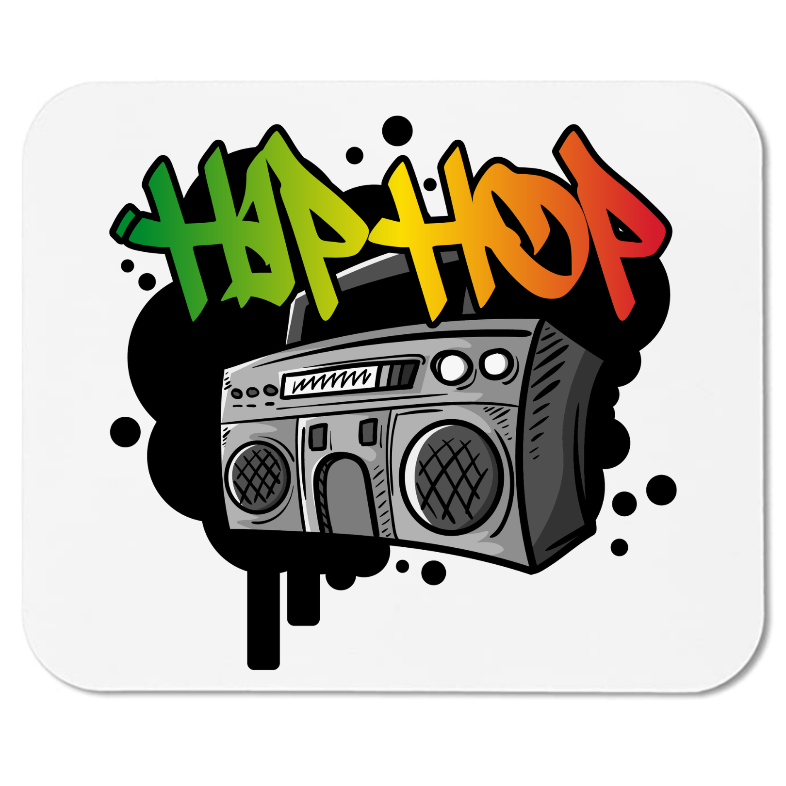 Hip Hop Boombox - Mouse Pad - 2 Sizes! - Mister Snarky's